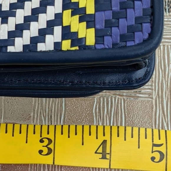 Anthropologie REBECCA MINKOFF Honey Leather Woven Clutch Handbag - Picture 11 of 12